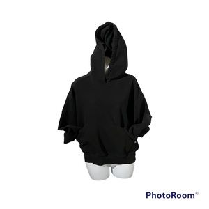 Black crop wide hoodie by We Wore What! Super cute & cozy!